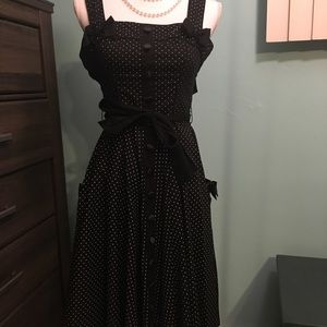 Hell bunny Size small Pin-up style polka dot dress